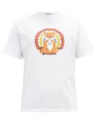 Matchesfashion.com Maison Kitsun - Meditating Fox-print Cotton T-shirt - Mens - White