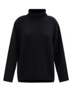Totme - Roll-neck Wool-blend Sweater - Womens - Black