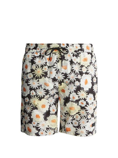 Matchesfashion.com Burberry - Daisy Print Swim Shorts - Mens - Multi