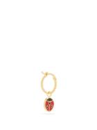 Matchesfashion.com Wilhelmina Garcia - Ladybird 18kt Gold-vermeil Hoop Earrings - Womens - Red Gold