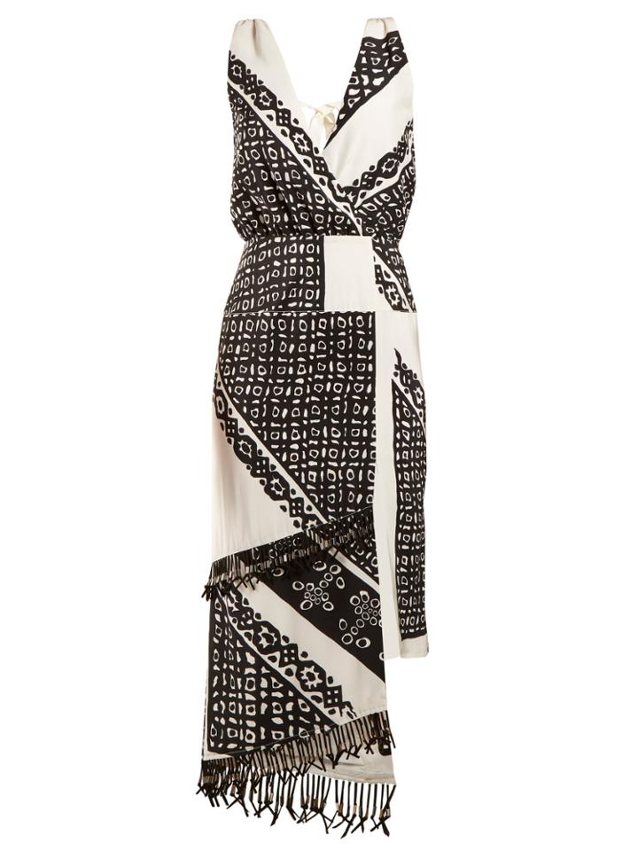 Altuzarra Bandana-print V-neck Dress