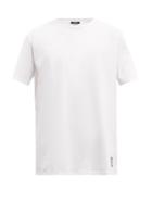 Balmain - Logo-patch Cotton-jersey T-shirt - Mens - White