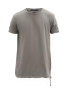 Matchesfashion.com Ksubi - Seeing Lines Cotton-jersey T-shirt - Mens - Grey