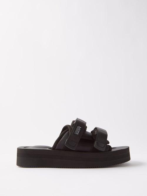 Suicoke - Moto-vpo Dual-strap Nylon Slides - Womens - Black