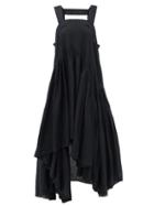 Matchesfashion.com Loewe Paula's Ibiza - Asymmetric Gathered Tank Dress - Womens - Black