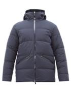Matchesfashion.com Herno - Laminar Hooded Quilted Down Jacket - Mens - Navy