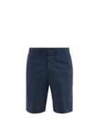 Matchesfashion.com Brunello Cucinelli - Slim-leg Cotton-twill Shorts - Mens - Blue