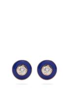 Matchesfashion.com Selim Mouzannar - Mina Diamond & 18kt Rose Gold Earrings - Womens - Blue