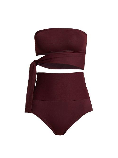 Matchesfashion.com Eres - Bank & Gredin Bikini - Womens - Burgundy