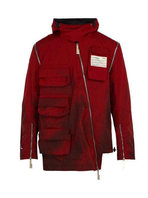 Matchesfashion.com A-cold-wall* - Cargo Visor Zip Sleeve Jacket - Mens - Red