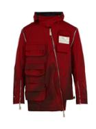 Matchesfashion.com A-cold-wall* - Cargo Visor Zip Sleeve Jacket - Mens - Red