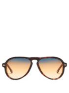 Matchesfashion.com Jacques Marie Mage - X Nick Fouquet Aviator Acetate Sunglasses - Mens - Orange