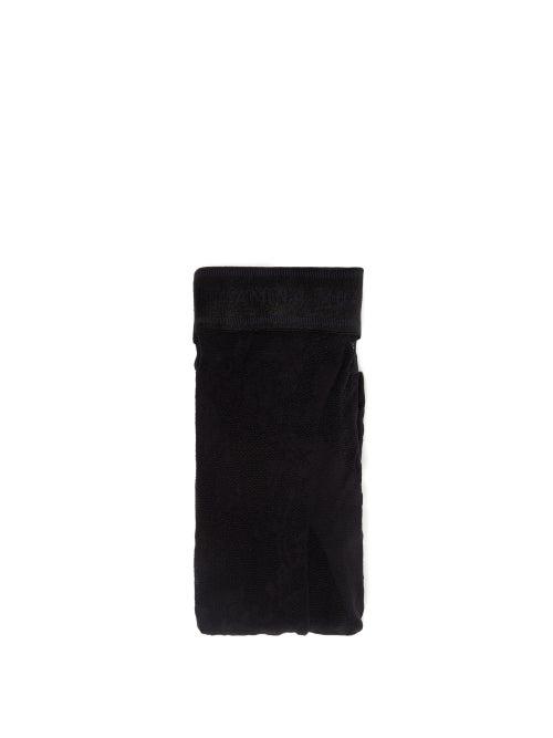 Wolford X Amina Muaddi - Lace-side 20-denier Tights - Womens - Black