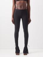 Nensi Dojaka - Flared Stretch-jersey Leggings - Womens - Black