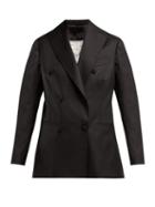 Matchesfashion.com Giuliva Heritage Collection - Cornelia Double Breasted Wool Blazer - Womens - Black