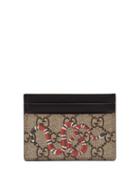 Matchesfashion.com Gucci - Gg Supreme Kingsnake Canvas Cardholder - Mens - Brown Multi