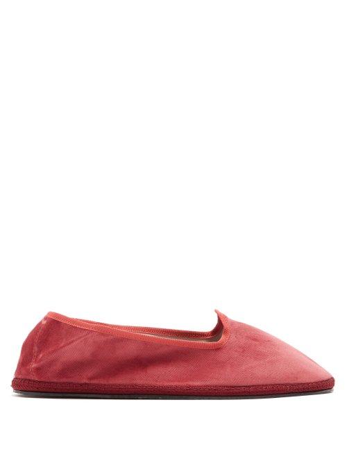 Matchesfashion.com Allagiulia - Velvet Espadrilles - Mens - Pink