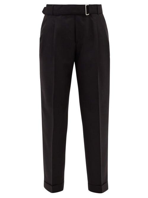 Matchesfashion.com Officine Gnrale - Pierre Pleated Wool-twill Straight-leg Trousers - Womens - Black