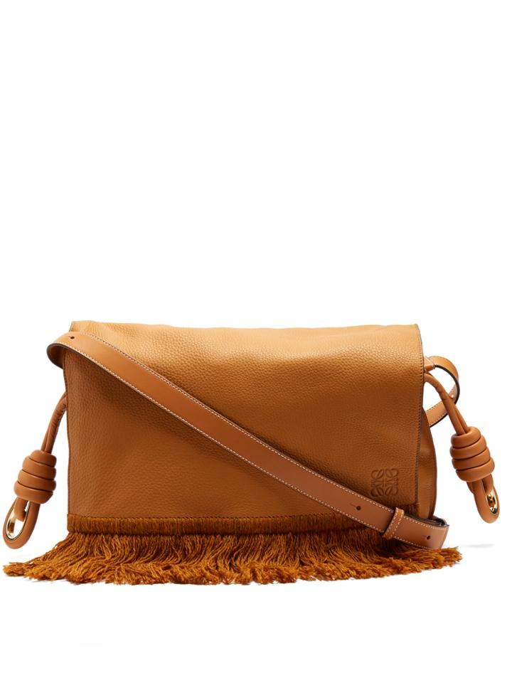 Loewe Flamenco Grained-leather Shoulder Bag