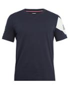Moncler Gamme Bleu Chevron-print Crew-neck Cotton T-shirt