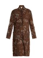 By Walid Lori Floral-embroidered Cotton Coat