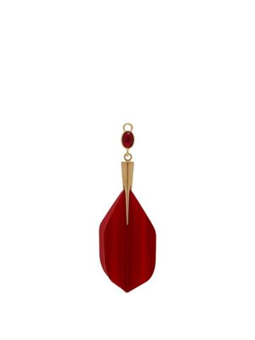 Matchesfashion.com Hillier Bartley - Gold Plated Dart Charm - Womens - Red