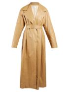 Matchesfashion.com The Row - Belted Oversized Leather Coat - Womens - Tan