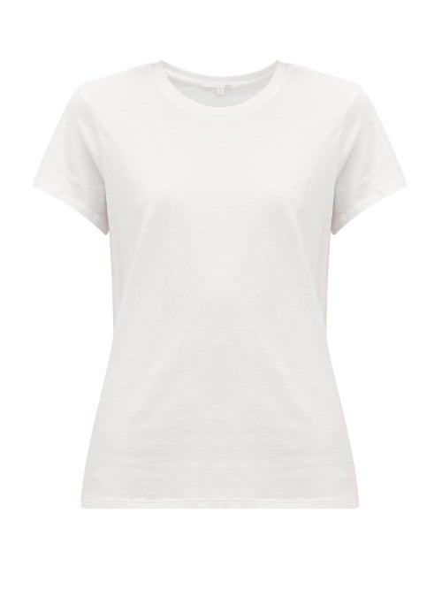 Ladies Lingerie Skin - Ophiria Pima-cotton Jersey Pyjama Top - Womens - White