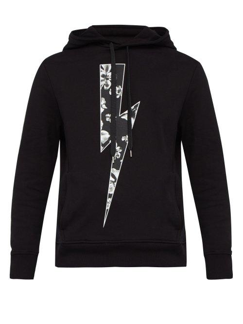 Matchesfashion.com Neil Barrett - Iconic Anemone Thunder Cotton Sweatshirt - Mens - Multi