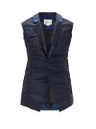 Matchesfashion.com Ludovic De Saint Sernin - Sleeveless Single-breasted Satin Jacket - Mens - Blue