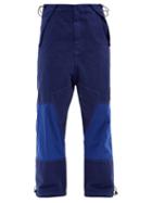 Eye/loewe/nature - Panelled Cotton-canvas Trousers - Mens - Blue