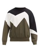 Matchesfashion.com Neil Barrett - Zig-zag Jersey Sweatshirt - Mens - Green Multi