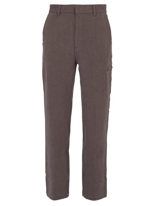 Matchesfashion.com Phipps - Recycled Hemp And Organic Cotton Chino Trousers - Mens - Purple