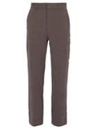 Matchesfashion.com Phipps - Recycled Hemp And Organic Cotton Chino Trousers - Mens - Purple
