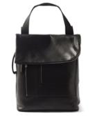 Rick Owens - Grained-leather Flap-top Backpack - Mens - Black