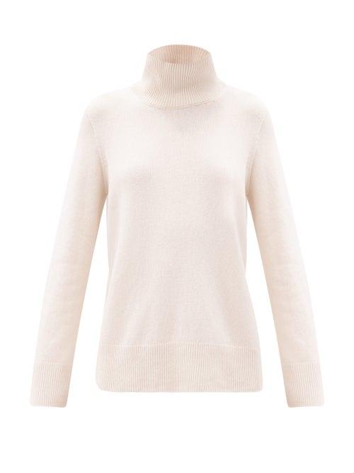 Matchesfashion.com The Row - Milina Wool-blend Stand-collar Sweater - Womens - Beige