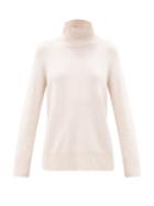 Matchesfashion.com The Row - Milina Wool-blend Stand-collar Sweater - Womens - Beige