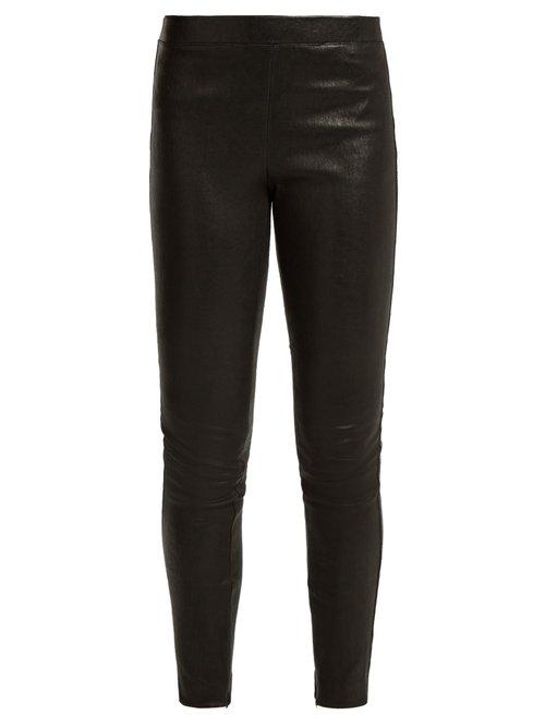 Matchesfashion.com Elizabeth And James - Sterling Stretch Leather Leggings - Womens - Black