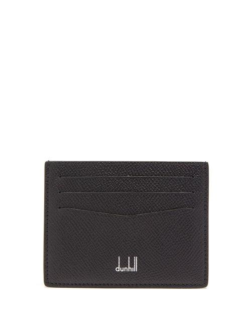 Dunhill - Cadogan Grained-leather Cardholder - Mens - Black