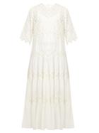 Zimmermann Oleander Cotton Diamond-lace Dress