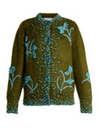 Prada Bead-embellished Mohair-blend Cardigan