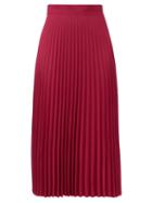 Matchesfashion.com Thebe Magugu - High-rise Pleated Crepe Midi Skirt - Womens - Pink