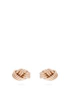 Matchesfashion.com Ferian - Lover Knot Gold Stud Earrings - Womens - Rose Gold