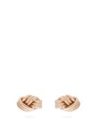 Matchesfashion.com Ferian - Lover Knot Gold Stud Earrings - Womens - Rose Gold