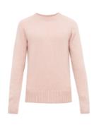 Matchesfashion.com Ami - Raglan Sleeve Crew Neck Sweater - Mens - Pink