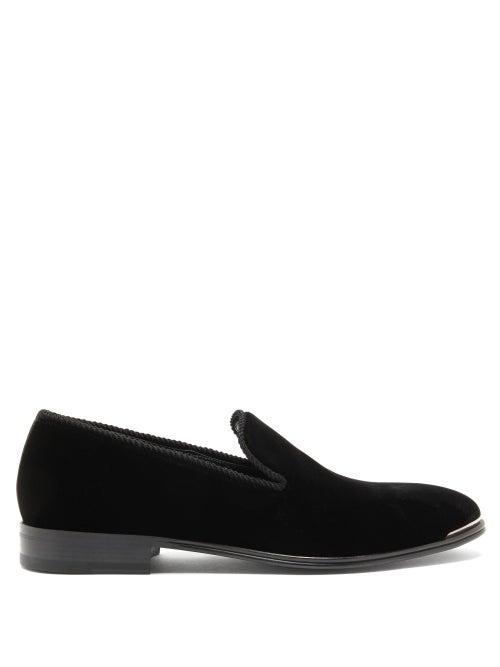 Matchesfashion.com Alexander Mcqueen - Toe-cap Suede Loafers - Mens - Black
