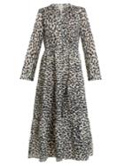 On The Island Skala Animal-print Cotton Dress