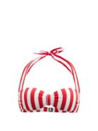 Matchesfashion.com Dolce & Gabbana - City Life Striped Halterneck Bikini Top - Womens - Red Stripe
