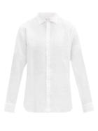 Mens Rtw Orlebar Brown - Giles Linen Shirt - Mens - White