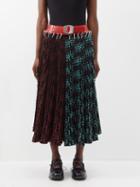 Chopova Lowena - Belted Fil Coup Midi Skirt - Womens - Multi